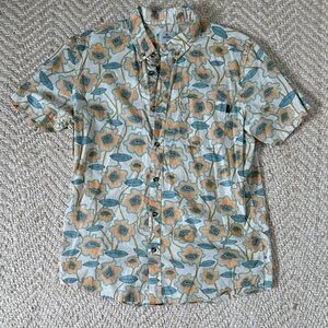 Ripcurl Button down Casual Shirt Floral Pattern